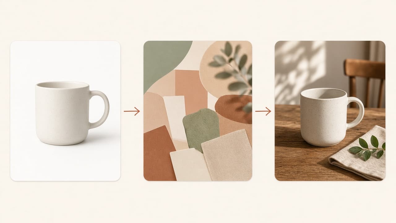 From packshot to platform plan to generated listing frame